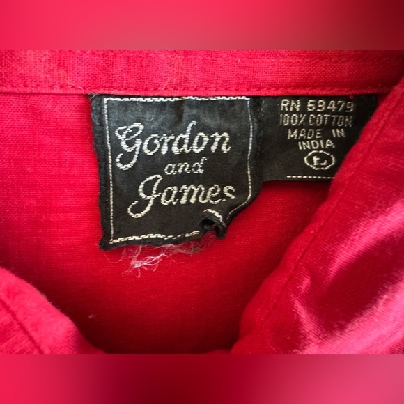 Vintage 90s gordon and james red tassel fringe Western Cowboy Embroidered Shirt - Picture 3 of 12